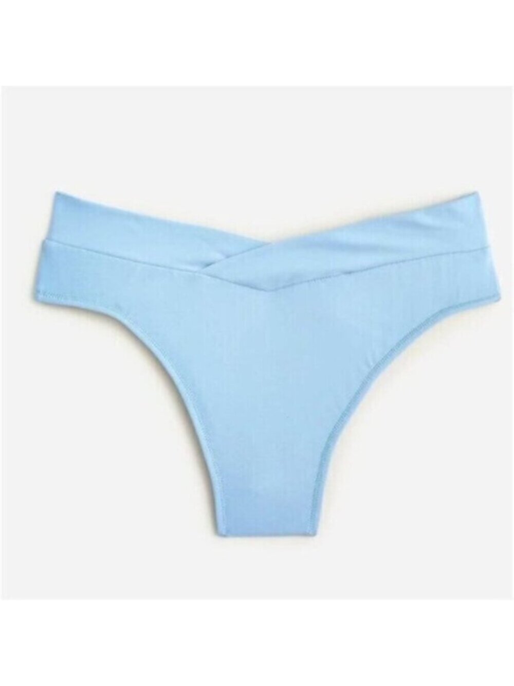NWT J.Crew Women's Blue Cross Front Cheeky Bikini Bottom Size XS
